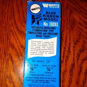 NWT Watts Combo Temperature & Pressure Relief Valve